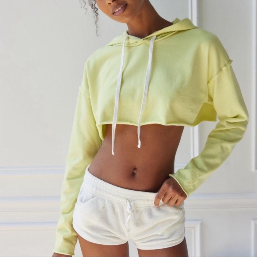 NWT UO SABRI CROPPED HOODIE SWEATSHIRT